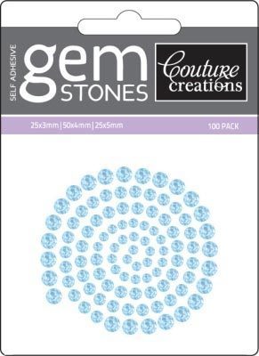 Blue Iceberg - Self Adhesive Gemstones x 100