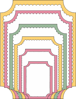 Coved Rectangle - Scalloped