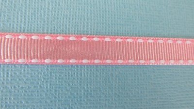 Pink Stitched Ribbon