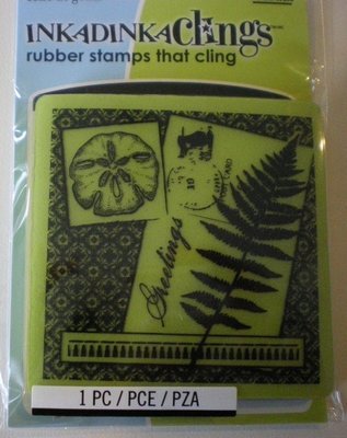 Inkadinkado Mini Cling Stamp - Greetings