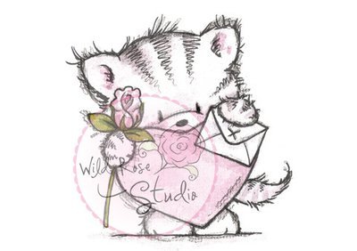 Elsie With Heart Clear Stamp