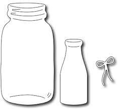 Milk Bottle & Mason Jar