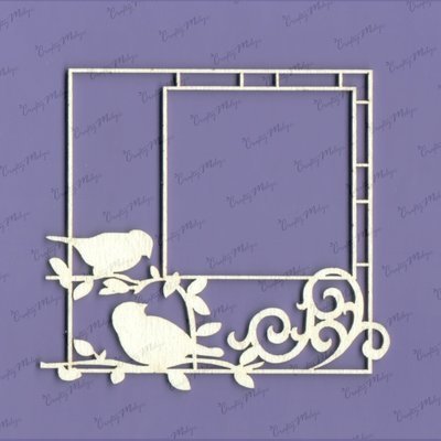 Frame with 2 Birds