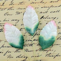 2 Tone Rose Leaves 40mm