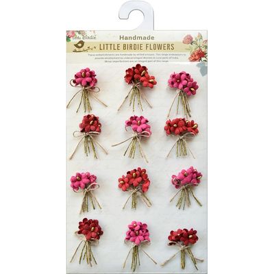LITTLE BIRDIE PAPER FLOWERS 12 PACK - BOUQUET CANDY