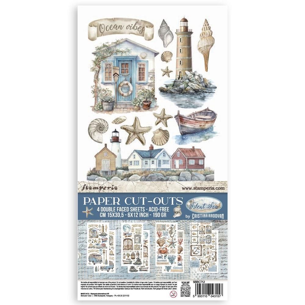 STAMPERIA SONGS OF THE SEA PAPER CUT OUTS