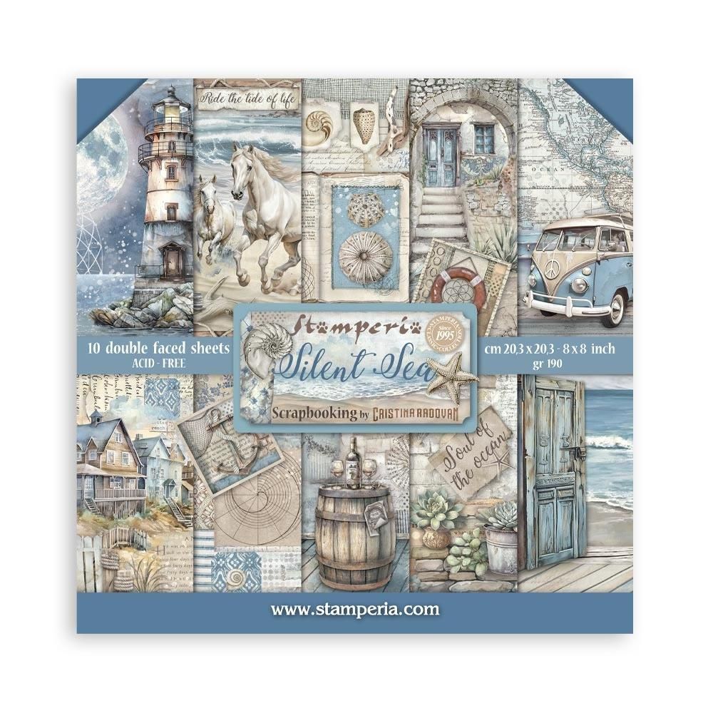 STAMPERIA SILENT SEA 8x8 Paper Set