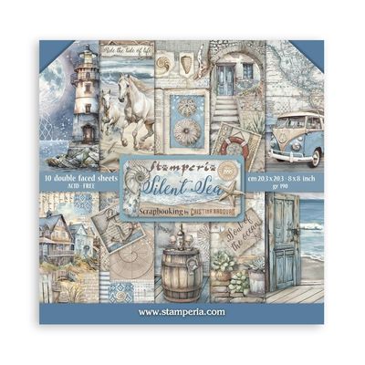 STAMPERIA SILENT SEA 8x8 Paper Set
