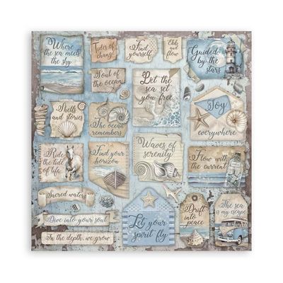 STAMPERIA SILENT SEA 8x8 Paper Set