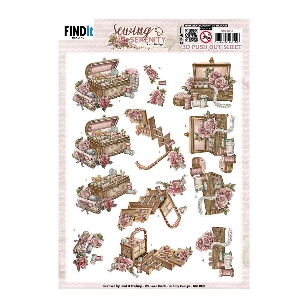 AMY DESIGN 3D PUSHOUT SHEET  - Sewing Box