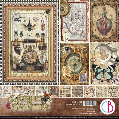 Ciao Bella CABINET OF CURIOSITIES 12x12 Paper Pad