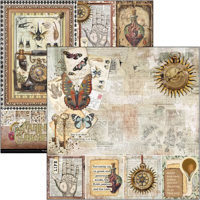 Ciao Bella CABINET OF CURIOSITIES 12x12 Paper Pad