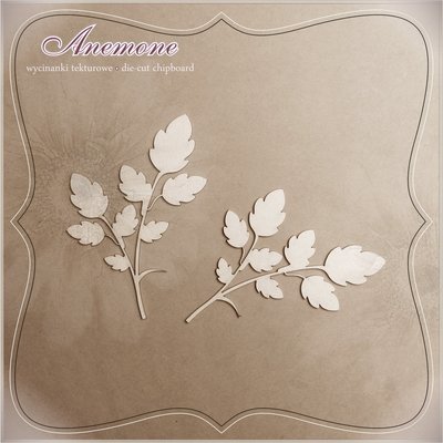 Leafed Branches Chipboard