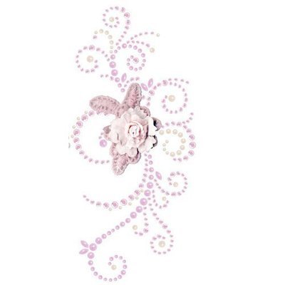 Prima - Say It In Pearls & Crystals Collection  - Weathered Front Porch - Pink