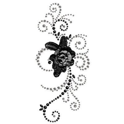 Prima - Say It In Pearls &amp; Crystals Collection  - Weathered Front Porch - Black Diamond