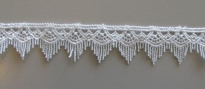 Fringe Lace - White