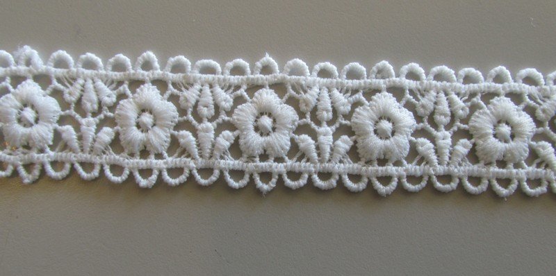 Daisy Arch Lace - White