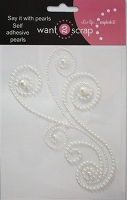 Want to Scrap Maxi Girl Swirls - White Pearl