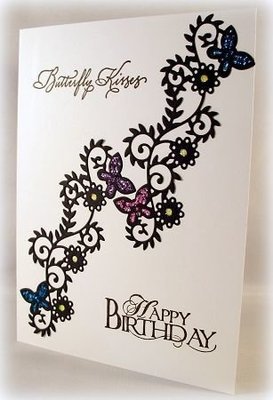 Butterfly Scroll die