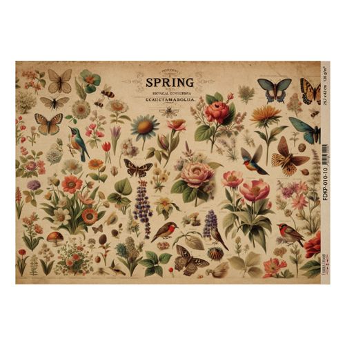 Botany Spring 10 - One Sided Craft Paper          16.5 x 11.5