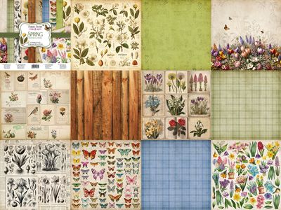 Spring Botanical Story 12x12 Paper Set