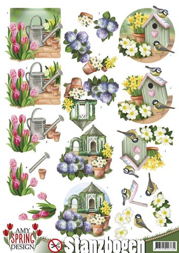 SPRING - Watering Cans &amp; Birdhouses