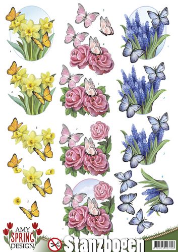 SPRING -Daffodils, Roses &amp; Hyacinths