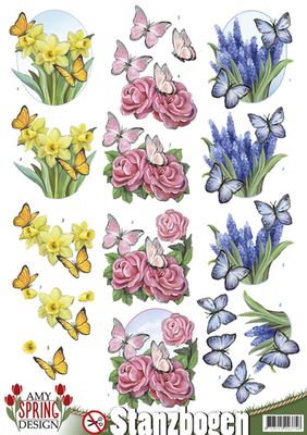 SPRING -Daffodils, Roses &amp; Hyacinths