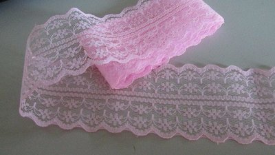 Pink Floral Bilateral Lace