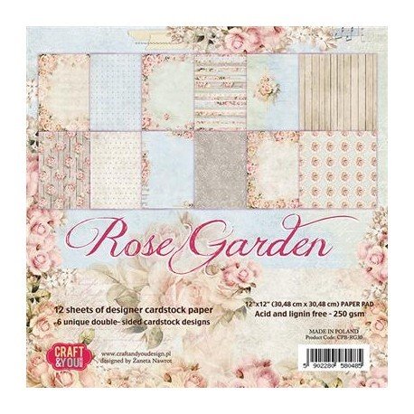 Rose Garden 6x6 paper pack
