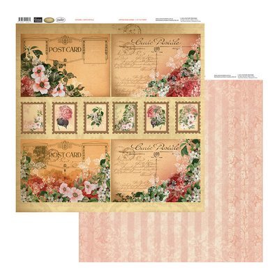 Vintage Rose Garden - Carte Postale