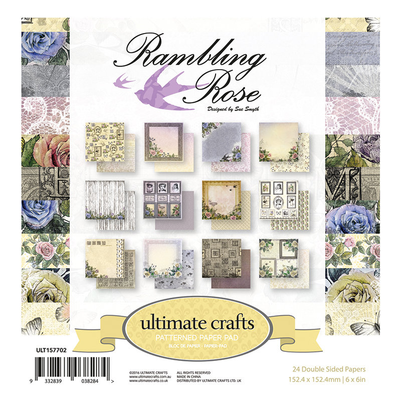 Rambling Rose 6x6 paper pad
