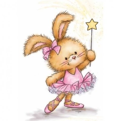 Bunny Ballerina Clear Stamp