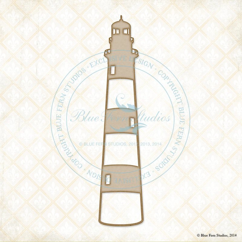 Seaside Cottage - Large Lighthouse Chipboard