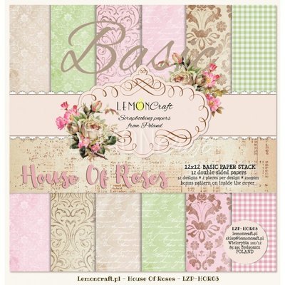 House of Roses 12X12 Basic Paper Stack
