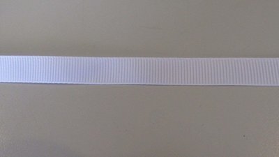 White Grosgrain Ribbon 10mm