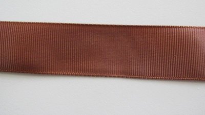 Choc Grosgrain Ribbon 25mm
