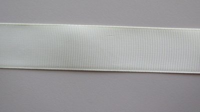 Rich Cream Grosgrain Ribbon 25mm