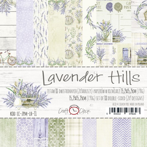 LAVENDER HILLS 6x6 Paper set