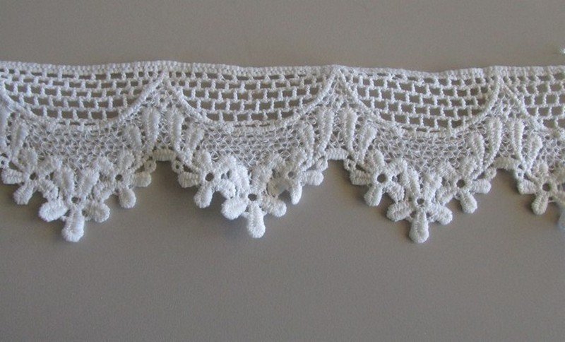 Flower Lattice Lace - White