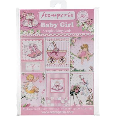 BABY GIRL SCRAPBOOKING CARDS