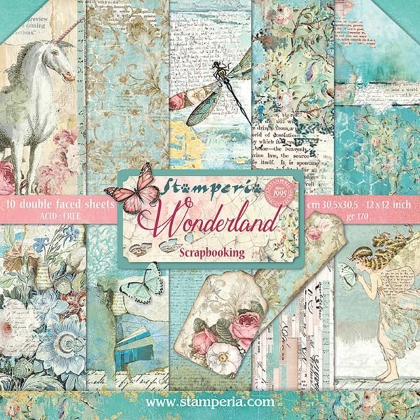 STAMPERIA WONDERLAND 12x12 Paper Set