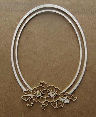 Oval Floral Frame 3