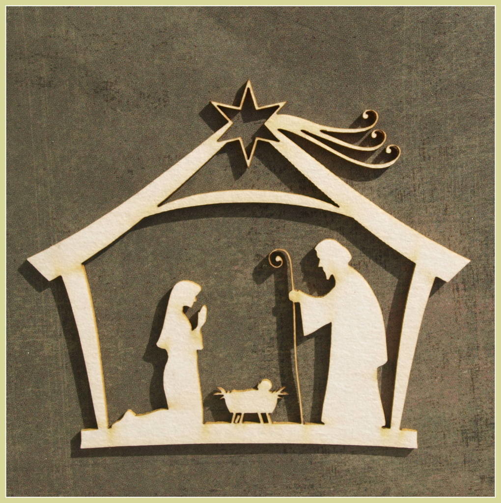 Manger Scene Chipboard