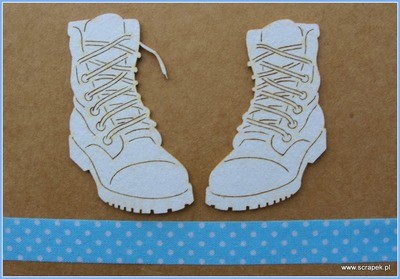 Lace Up Boots chipboard