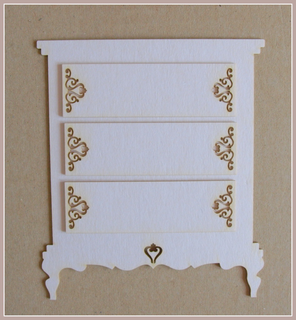 2D Chest of Drawers Chipboard