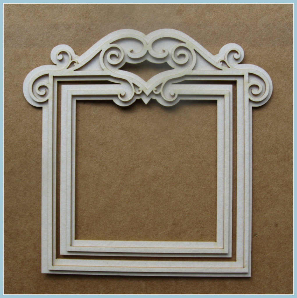 2D Baroque Frame Chipboard