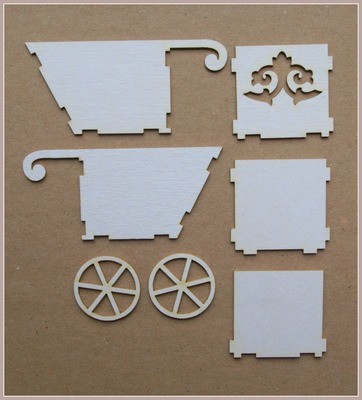 Wheelbarrow with a Decorative Side