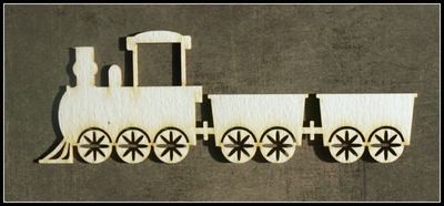 Toy Train Chipboard