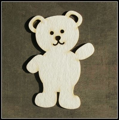 Teddy Bear Standing Chipboard